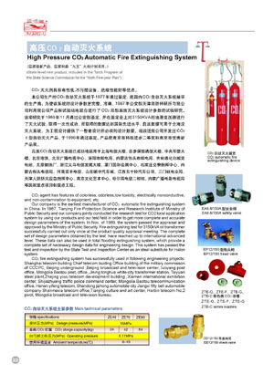 高压CO2自动灭火系统